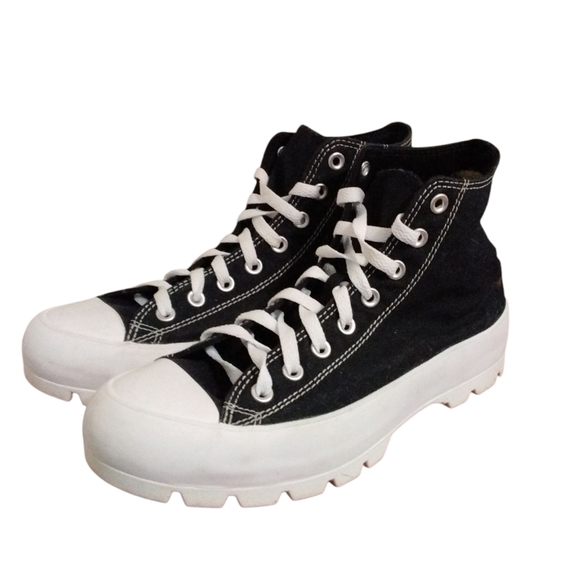 Converse Navy Blue Platform Sneakers Lug Sole Chuck Taylor All-Stars Wom… - Picture 13 of 13